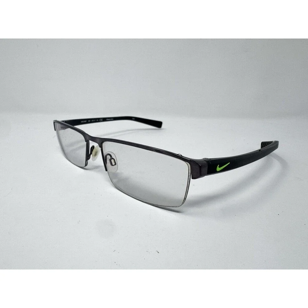 Nike 8097 068 Gunmetal Black Eyeglass Frames 55-17-140 Authentic